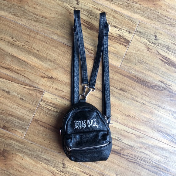 Dolls kill mini leather backpack - Picture 2 of 5